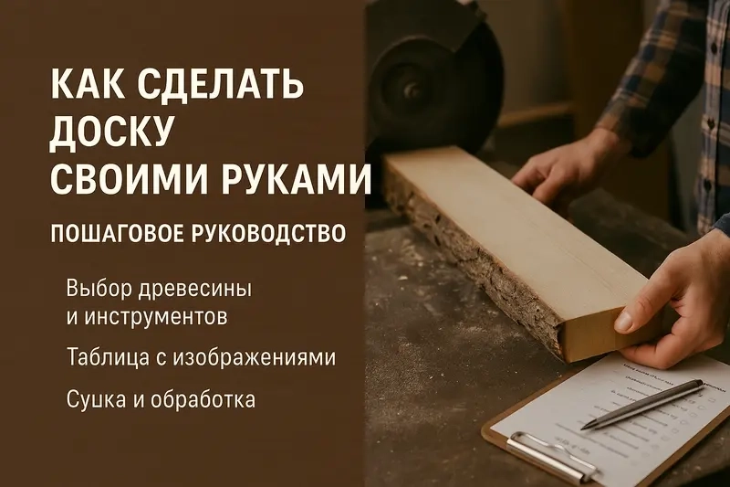 Как сделать доску своими руками: пошаговое руководство для начинающих