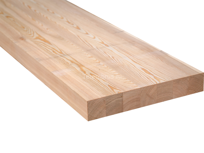 Мебельный щит (лиственница) 40x1200x3000 мм Сорт Цельноламельный Экстра