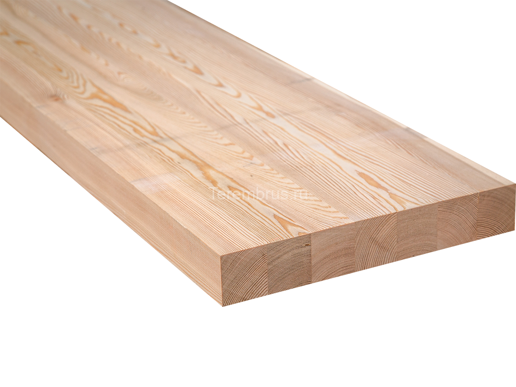 Мебельный щит (лиственница) 40x600x3000 мм Сорт Цельноламельный Экстра